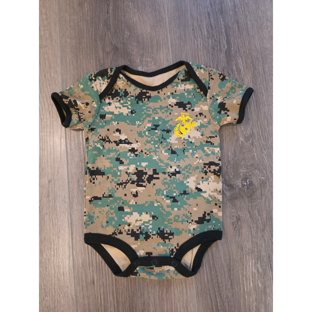 NWOT Marines Camo Infant Size 9-12 months 100% Cotton‎ Bodysuit